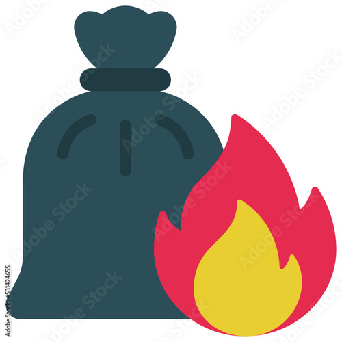 Incinerate Trash Icon