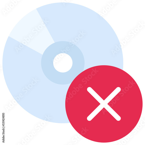 No Disc Disposal Icon