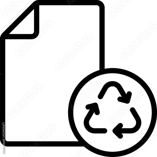 Recycled Paper Icon