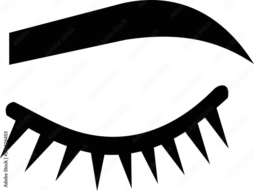 Obraz premium Eyebrows shape with eyelashes