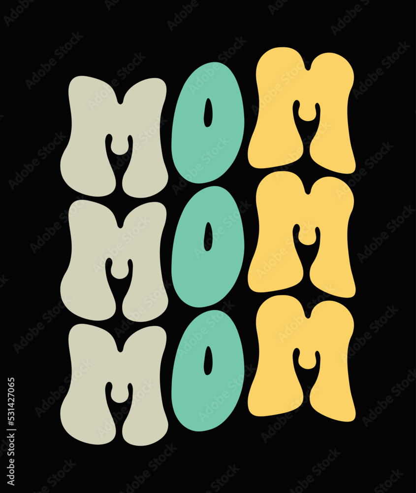 Mother mom grandma typography word warp print design Mother mom grandma typography word warp print design