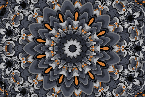 Abstract tribal medallion vintage indian textile ethnic seamless pattern ornamental. vector geomertric background