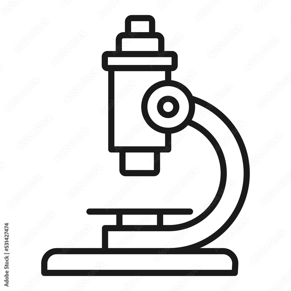 Laboratory Microscope line icon. Lab Concept Vector illustration Laboratory Microscope line icon. Lab Concept Vector illustration