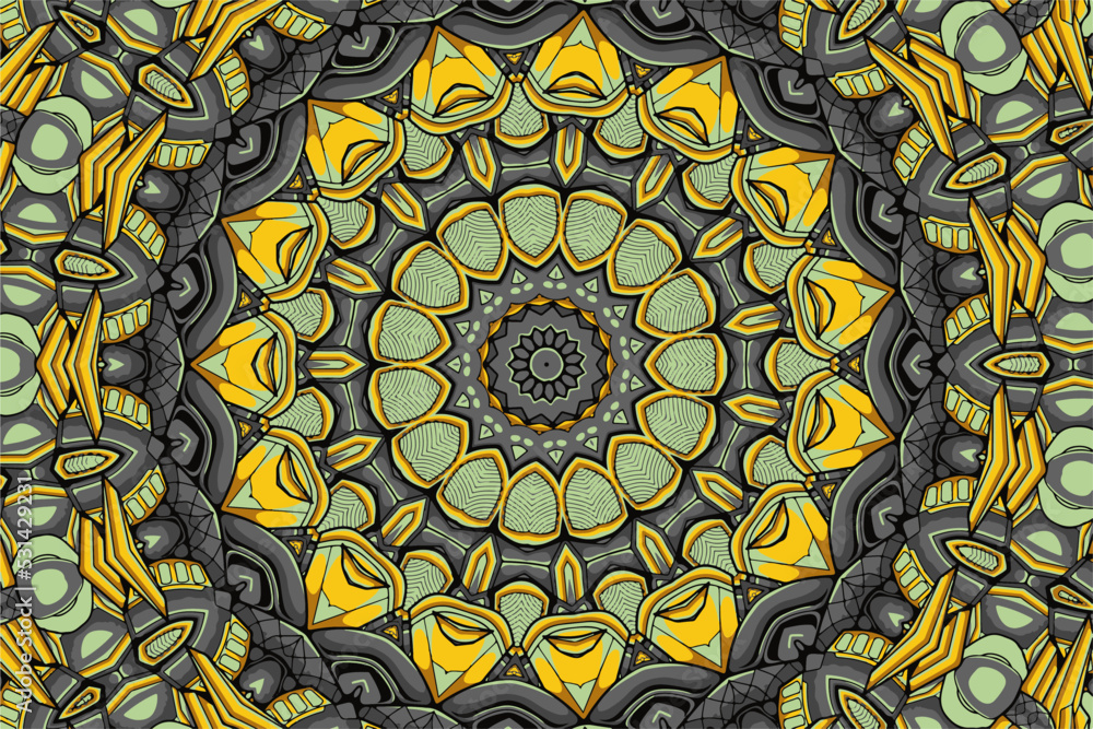 Festive medallion mandala boho style abstract geometric ornament vector seamless pattern design ethnic background Festive medallion mandala boho style abstract geometric ornament vector seamless pattern design ethnic background