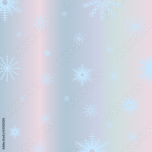 abstract Christmas background with snowflakes © Gennadii