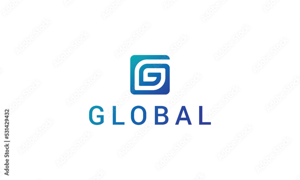 Letter G Unique line art technological modern business logo Letter G Unique line art technological modern business logo
