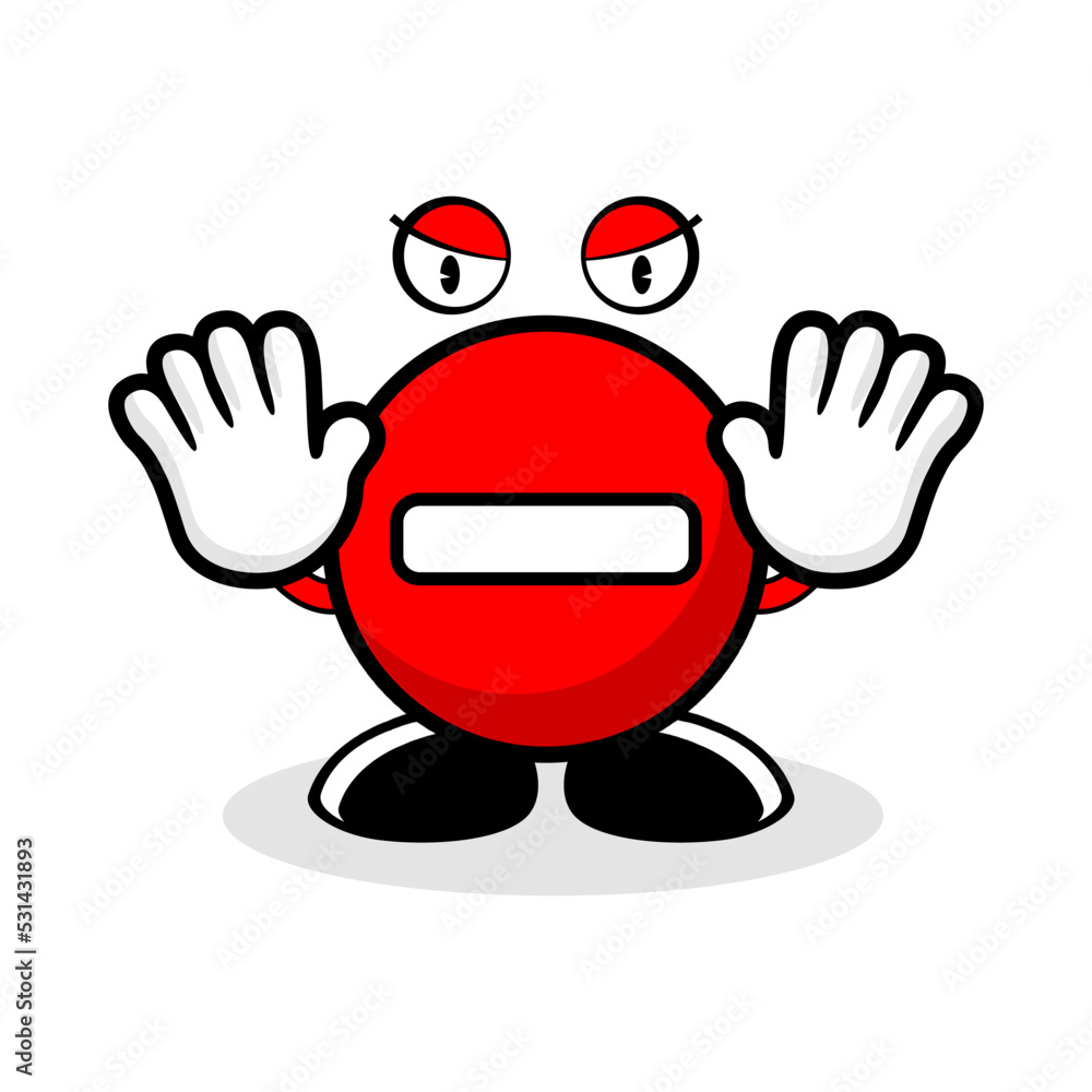 Stop traffic icon. Restrictive and warning signs. Isolated on white background. Set of stop ...