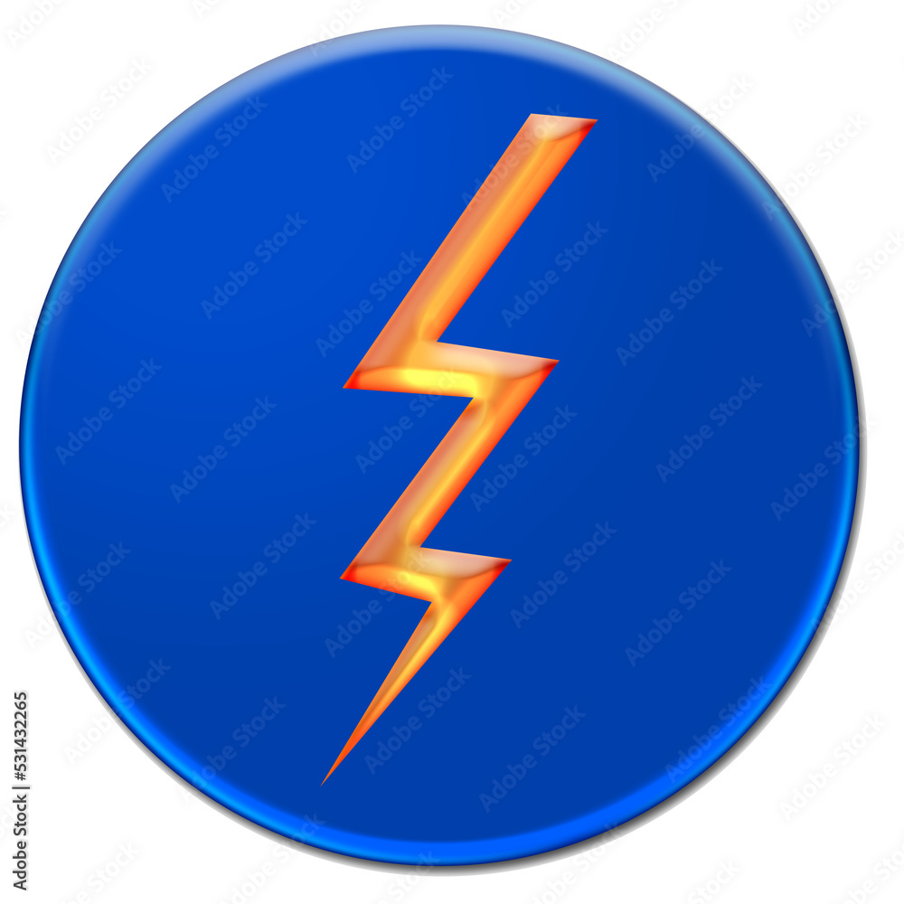 Flash icon illustration isolated over transparent background