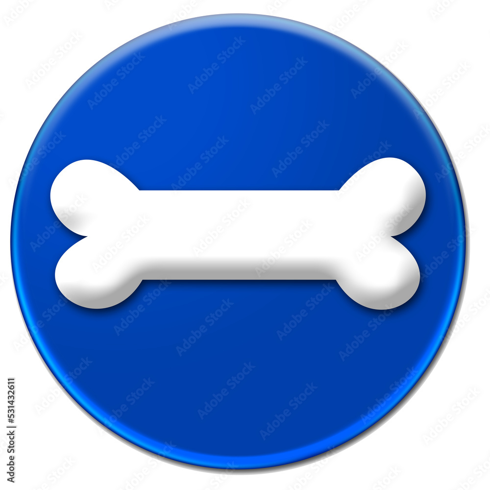 Bone sign icon isolated over transparent background Bone sign icon isolated over transparent background