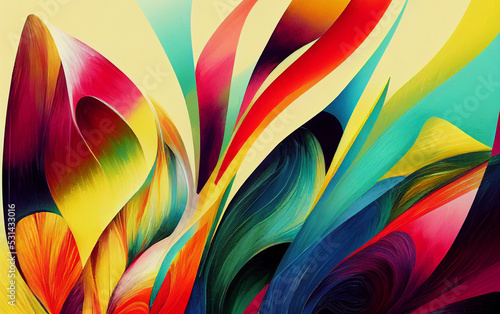Wallpaper Mural Colorful abstract wave background. Can be used as texture, background or wallpaper. Torontodigital.ca