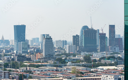City skyline and skyscraper Bangkok Thailand. Beautiful view in Bangkok