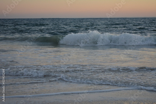 sunset on the beach