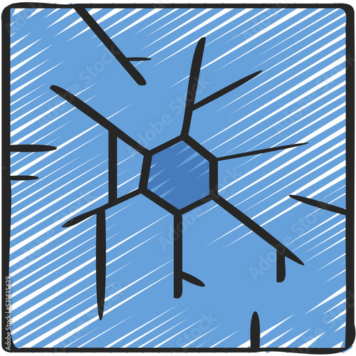 Cracked Glass Icon