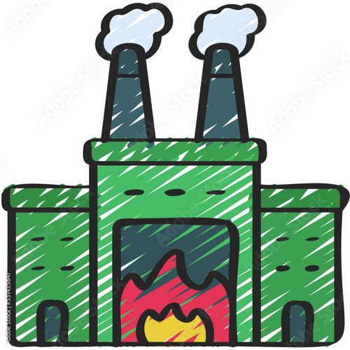 Incineration Plant Icon