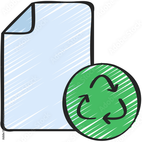 Recycled Paper Icon