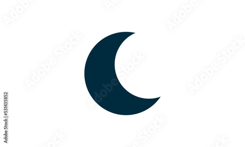 moon logo. Sign sun, moon, star. Vector logo for web design, Vector illustration eps10. Isolated on white background
