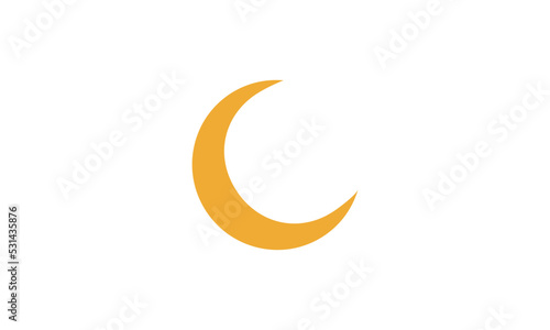 moon logo. Sign sun, moon, star. Vector logo for web design, Vector illustration eps10. Isolated on white background