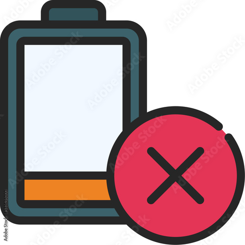 No Battery Disposal Icon