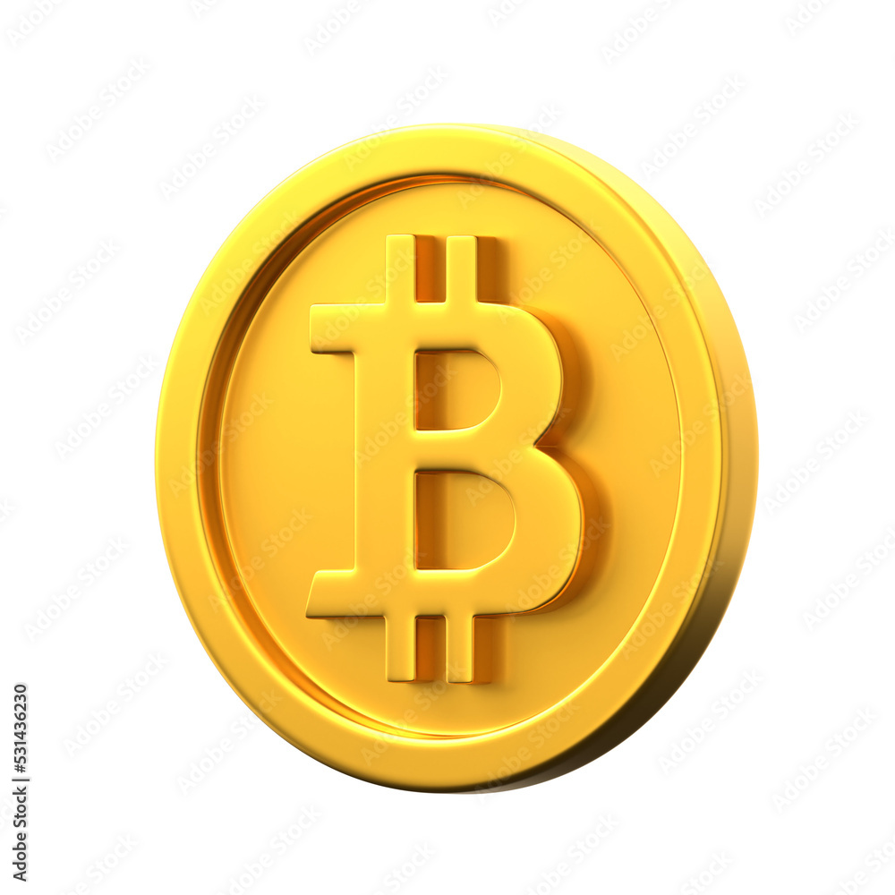 3d bitcoin icon. isolated on transparent background. 3d bitcoin icon. isolated on transparent background.