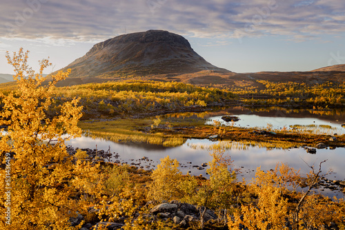 Autumn landscape in Saana mountain