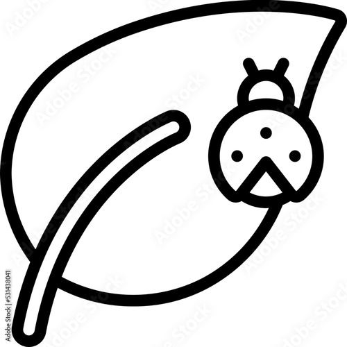 Bug On Leaf Icon
