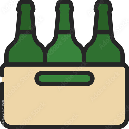 Beer Bottle Crate Icon