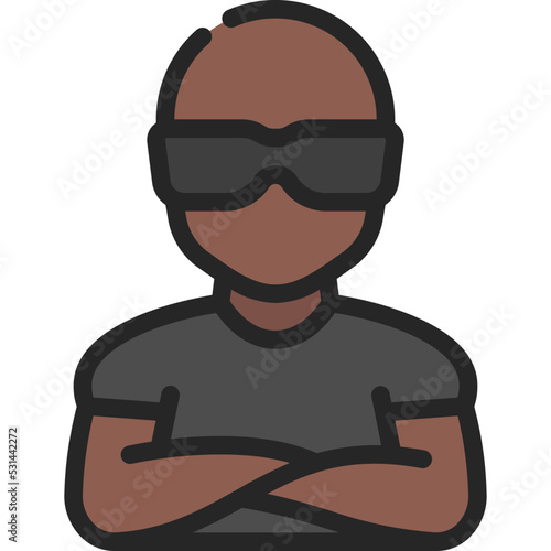 Bouncer Security Guard Icon