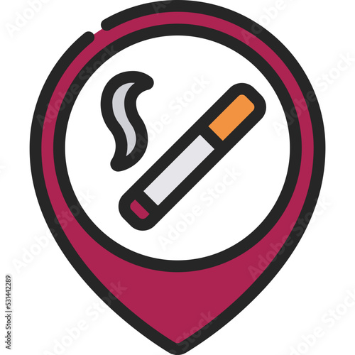 Free Download Smoking Area Icon - GFXLoad