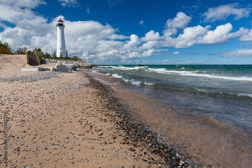 Crisp Point Lighthouse - A lighthouse along Lake Superior.