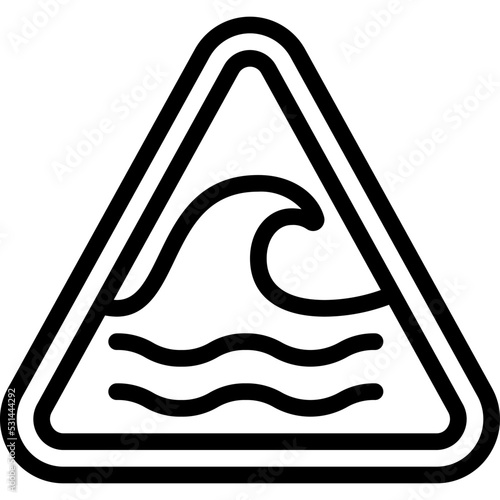 Wave Warning Icon