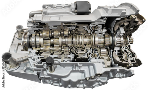 Automatic transmission in section photo
