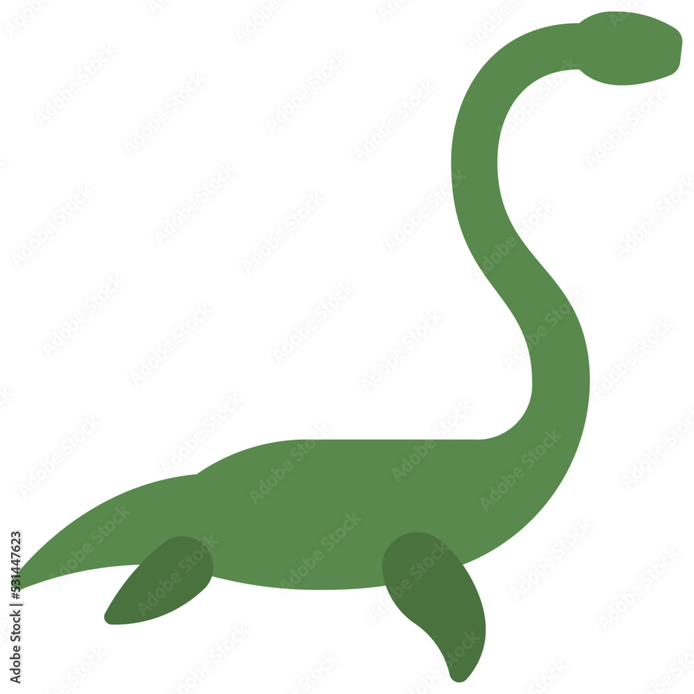 Fototapeta premium Elasmosaurus Icon