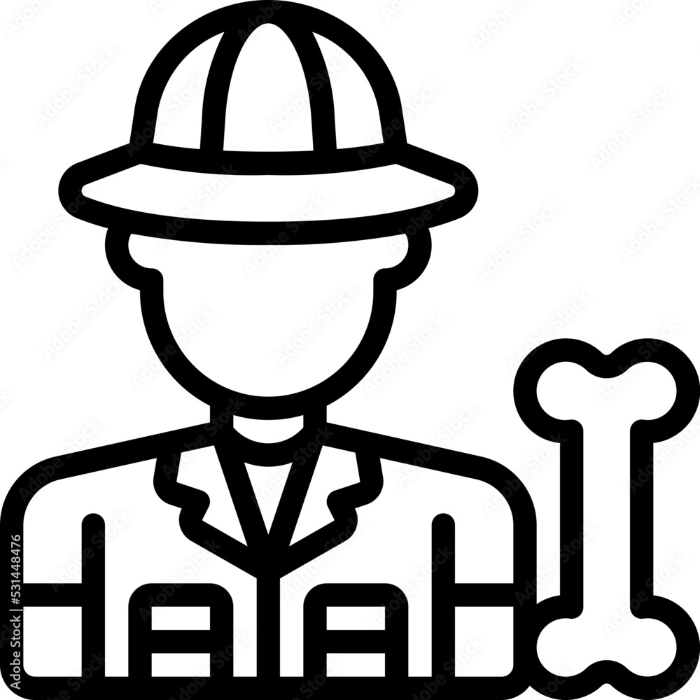 Male Archeologist Icon Male Archeologist Icon