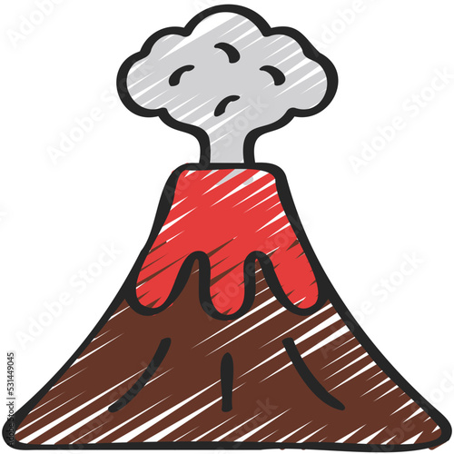 Volcanic Eruption Icon