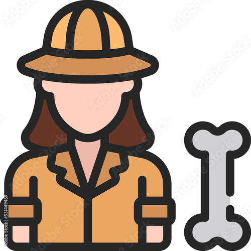 Female Archeologist Icon