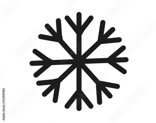 Snowflake  black icon
