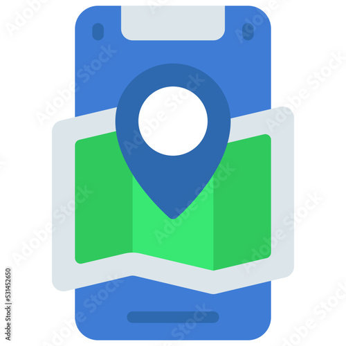 Mobile Map Icon