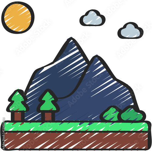 Mountain Range Icon