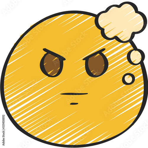 Angry Thoughts Icon