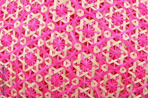woven bamboo wood with natural patterns