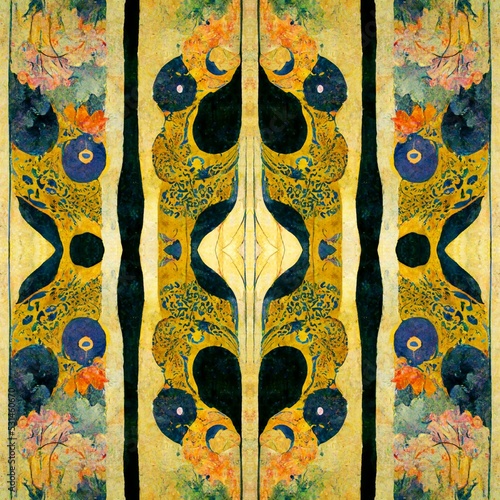 Art nouveau seamless pattern photo