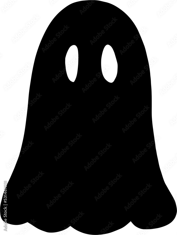 simplicity halloween ghost freehand drawing flat design. simplicity halloween ghost freehand drawing flat design.