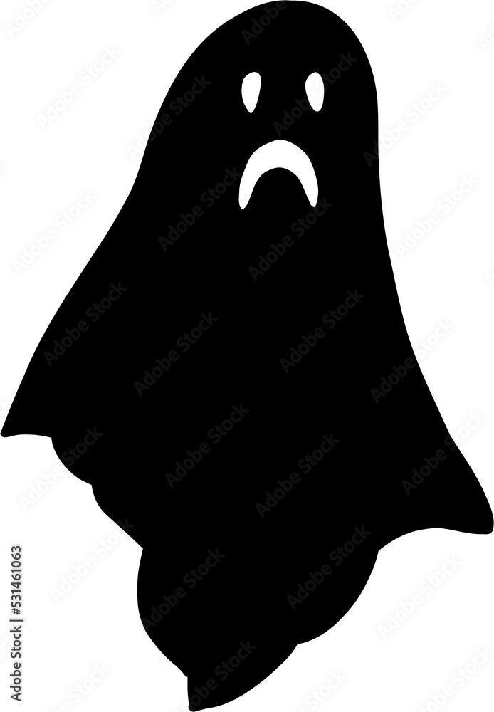 simplicity halloween ghost freehand drawing flat design. simplicity halloween ghost freehand drawing flat design.