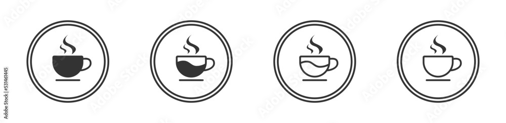 Coffee cup icon. Simple design. Vector illustration. Coffee cup icon. Simple design. Vector illustration.