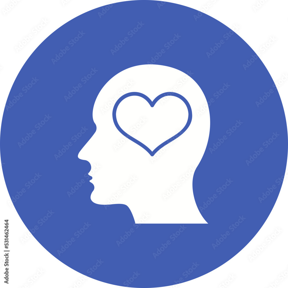 Mind Multicolor Circle Glyph Inverted Icon Mind Multicolor Circle Glyph Inverted Icon
