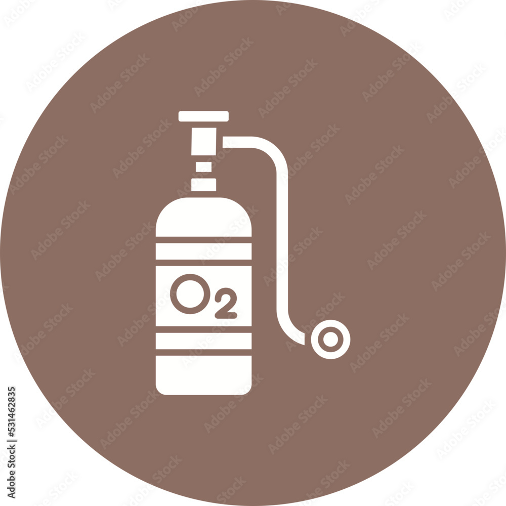 Oxygen Multicolor Circle Glyph Inverted Icon Oxygen Multicolor Circle Glyph Inverted Icon