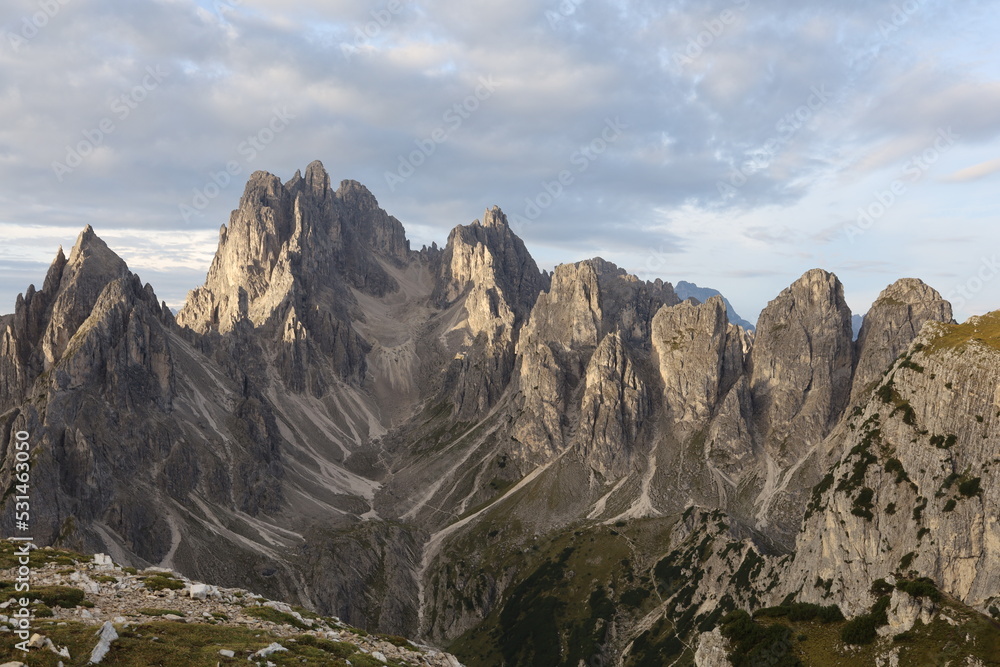 landscape with sky and clouds, cadini di misurina