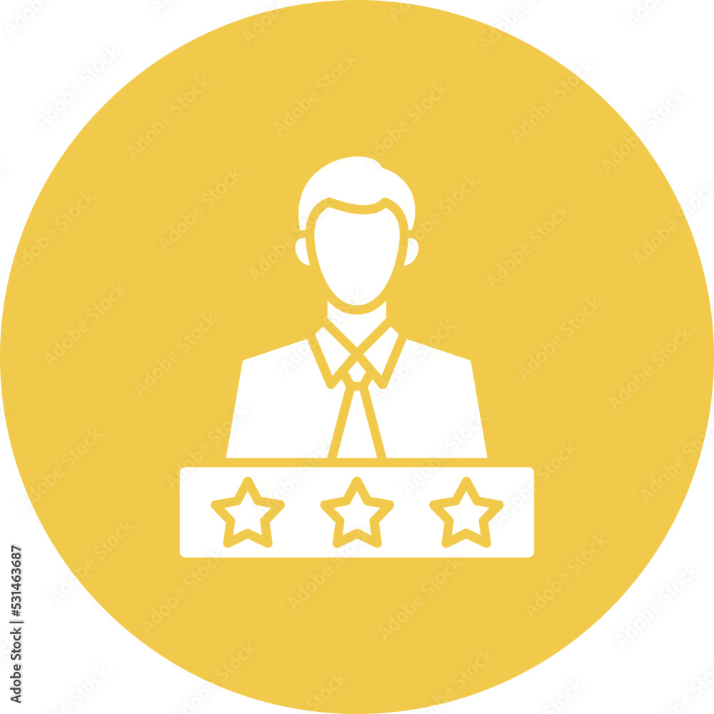 Rate Multicolor Circle Glyph Inverted Icon Rate Multicolor Circle Glyph Inverted Icon