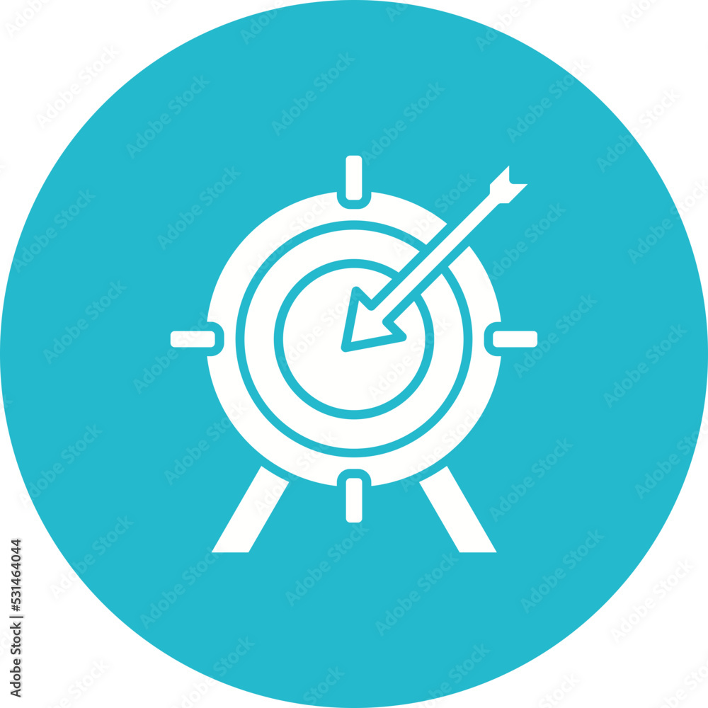Target Multicolor Circle Glyph Inverted Icon Target Multicolor Circle Glyph Inverted Icon