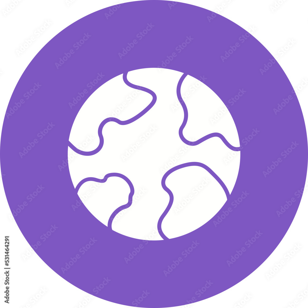 Earth Multicolor Circle Glyph Inverted Icon Earth Multicolor Circle Glyph Inverted Icon
